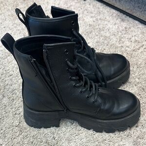 Steve Madden Black Leather Boots
